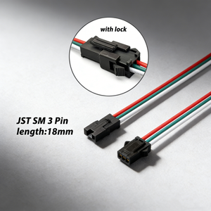 JST SM 3ピンLEDライト オス/メス プラグ 錫メッキ銅導体 オートバイ電気配線 クリンプ端子コネクタ 配線用 - Product Image 5