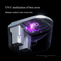 Vente directe d'usine, toilettes intelligentes en céramique allongées, cuvette murale, siphon en P, siège chauffant intelligent
