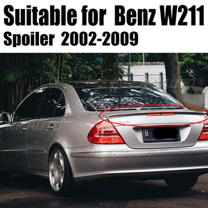 สปอยเลอร์สำหรับ W211 ปี 2002-2009 เมอร์เซเดส-เบนซ์ W211 E-class E200 E260 สปอยเลอร์วัสดุพลาสติก ABS ปีกหลังรถยนต์ สีสปอยเลอร์หลัง - Product Image 1