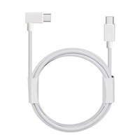 Câble de charge USB-C vers USB-C coudé 60W 1,2m, charge rapide 3A, pour smartphone 5G, ordinateur portable et téléphone portable