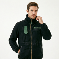Veste tactique en polaire pour homme personnalisée, coupe-vent, chaude, pour la chasse en plein air, entraînement, veste softshell avec patch logo OEM