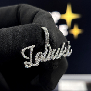 Pendentif personnalisé Louuki avec nom, collier avec inscription personnalisée, bijoux personnalisés pour hommes et femmes - Product Image 4