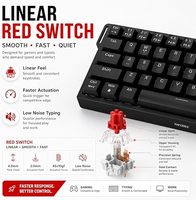 Clavier mécanique AJAZZ NK68 V2 à échange à chaud, clavier filaire RGB 65 %, clavier mécanique compact pour le bureau, la maison et les jeux
