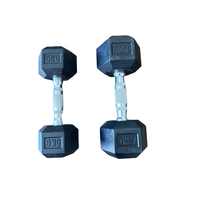 Vente en gros en Chine Fabricant personnalisé Poids libre Gym 3-100 LB 1-60 KG Ensemble Poignée en métal Fonte Caoutchouc Hex Hexagone Haltère