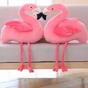 Pink Flamingo Plush Pillow Toys Stuffed Bird Soft Doll Kawaii High Quality Flamingo Car Care