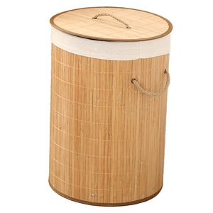 Tre bán buôn chống bụi giặt Giỏ quần áo bẩn hampers tre dệt giỏ lưu trữ với nắp - Product Image 1