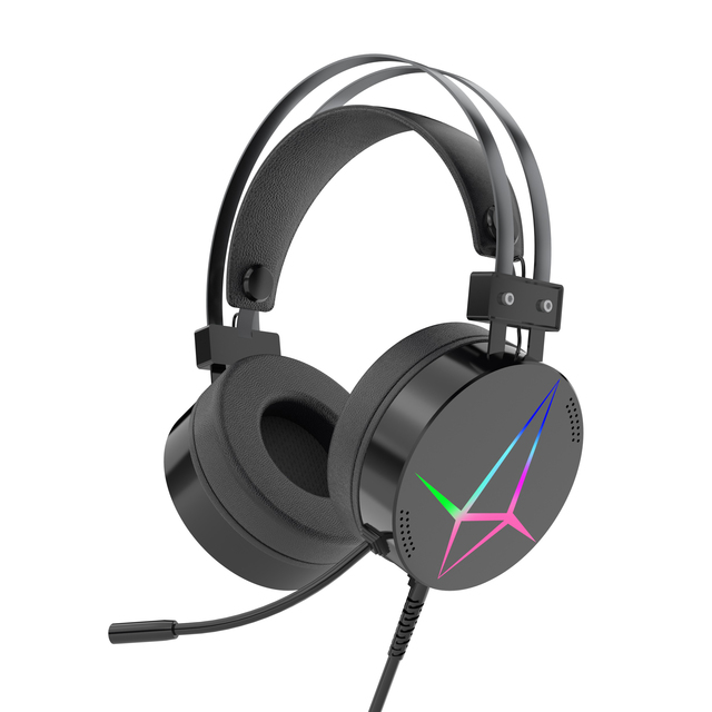 Personalized High-end Over-ear RGB Headphones Black Wired Gaming Headset Mic 2m Cable for Mobile Phone ENC Noise Cancellation