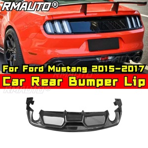 Real Carbon Fiber Look Car Rear Bumper Lip Rear Bumper <b>Splitter</b> For Ford Mustang 2015-2017 Body Kit Car Accessories - Product Image 2