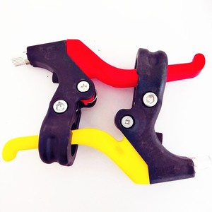 Palanca de freno de bicicleta ajustable de 2 dedos para bicicleta de montaña, bicicleta plegable, bicicleta para niños, mango de plástico con aluminio forjado negro - Product Image 4