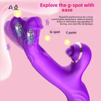 Vibrateur double tête le plus vendu à l'international, à pulsation déclenchée par le doigt, massage AV ; jouet sexuel pour adulte étanche et silencieux, livraison directe