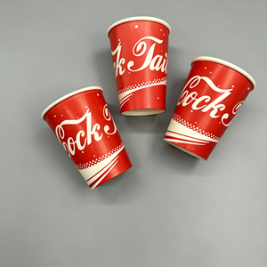 Gobelets en papier enduits de PE, étanches et anti-fuite, taille et logo personnalisés, pour boissons chaudes et froides, vente en gros, directement de l'usine - Product Image 2