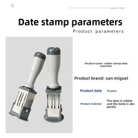 Timbre à date en caoutchouc rotatif de la marque Shengli, idéal pour la gravure laser – Vente en gros de matériaux de sceau.