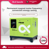 Compresor de Aire de Tornillo Lubricado Silencioso y de Ahorro Energético de 11 kW DHF-15A de Imán Permanente, Venta al por Mayor del Fabricante