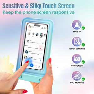 Fundas Impermeables <span class=keywords><strong>para</strong></span> <span class=keywords><strong>Celular</strong></span> con Doble Gancho Y2K, <span class=keywords><strong>Funda</strong></span> Impermeable <span class=keywords><strong>para</strong></span> Teléfono Móvil con Ventana Transparente de PVC <span class=keywords><strong>para</strong></span> Chicas - Product Image 3