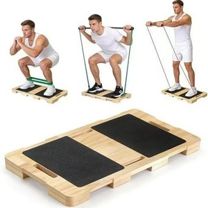แผ่นรองออกกำลังกายแบบปรับได้พร้อมสายรัดยางยืดสำหรับออกกำลังกายที่บ้าน - Product Image 1