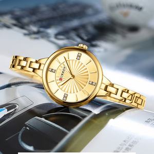 Montre minimaliste pour femme en diamant de luxe léger, très vendue, 30 mm, verre, aiguille, alliage, bracelet en acier inoxydable, étanche - Product Image 6