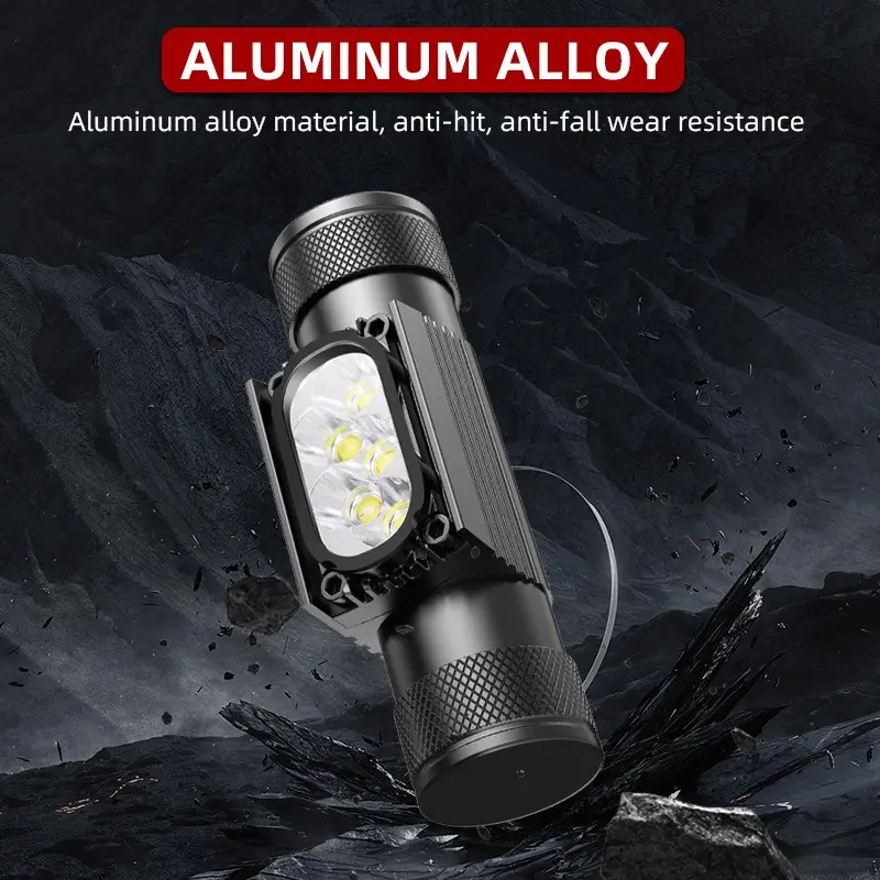 Werkswiederaufladbare wiederaufladbare wasserdichte Aluminium-Scheinwerfer XPG3 SST20 kundenspezifische bunte LED-Torchlampe