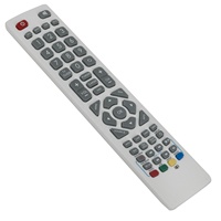 SHWRMC0105 Control remoto de repuesto Código fijo Infrarrojo Plata y negro 2 AAA Batería para Aquos LCD LED 3D HD Smart TV