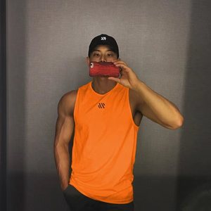 Camisetas sin mangas personalizadas para hombre, informales, para fitness, de secado rápido, 100% poliéster, anti-bolitas, antiencogimiento, cuello redondo, para verano - Product Image 2