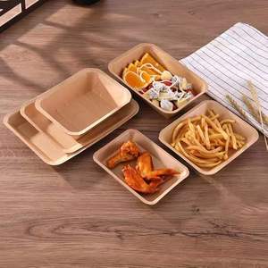 Récipient alimentaire jetable en <span class=keywords><strong>carton</strong></span> écologique assiette à Sushi en papier Kraft plateau plat emballage pour collations - Product Image 6