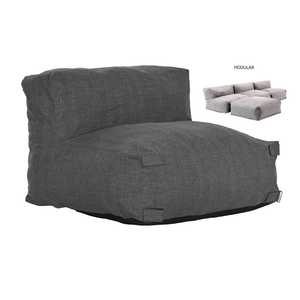 SILLÓN MODULAR DE POLIÉSTER GRIS Altura 65cm Ancho 90cm Profundidad 87cm - Product Image 4