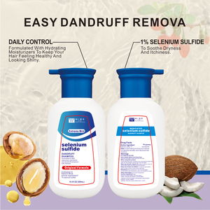 Champú con 1% <span class=keywords><strong>de</strong></span> sulfuro <span class=keywords><strong>de</strong></span> selenio, 500 ml, especial para <span class=keywords><strong>dermatitis</strong></span> seborreica, tratamiento anticaspa para el cuero cabelludo y el cabello, champú anti-picazón - Product Image 6