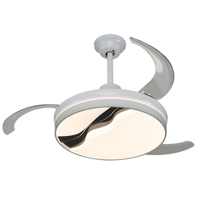 Ventilador de techo con luz LED, ventilador de techo de aluminio con control remoto, moderno y ahorrador de energía, novedad de 2021 - Product Image 6