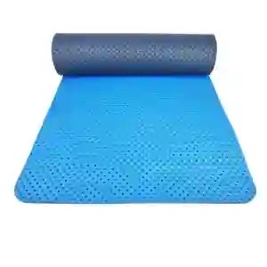 Tappetino da yoga in tpe con occhielli appesi blu con fori tappetino da yoga in gomma all'ingrosso logo personalizzato tpe tappetino da yoga in tpe bianco normale per la stampa