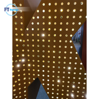 Enseigne en lettres 3D LED personnalisée avec matrice de points perforée et en aluminium/acier galvanisé pour la publicité, étanche IP65