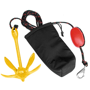 Ancre pliante en acier au carbone galvanisé à chaud jaune ISURE MARINE 1,5 kg, accessoires marins pour bateau, yacht, navire - Product Image 5