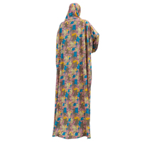 2022 NOUVEAU Vêtement de Prière pour Femmes Musulmanes, Hijabs Fleuris, Jilbab Turco-Africain, Robe de Culte avec Chapeau, Islam Arabe, Kaftan Robe Ramadan