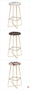 Multi-Use Square Shape Wood Top Metal <b>Stool</b> Stand for Birthday Parties Living Room Outdoor Bedroom School Stylish Ottomans - Product Image 4