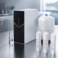 Purificador de Agua RO de 100 GPD para Debajo del Fregadero, Fácil Instalación, Diseño Compacto de 4 Etapas, Ósmosis Inversa, Filtración de Agua Doméstica