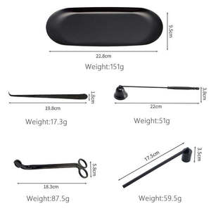 ヴィック モダン シルバー ウィックトリマー＆スナッファー キャンドル消火キット 長寿命で使いやすい - Product Image 5
