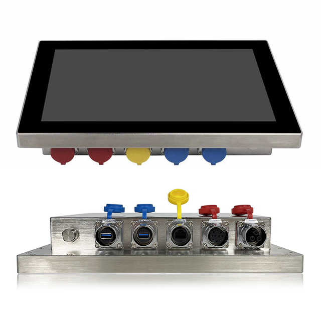 12.1 Inch Stainless Steel Waterproof Touch Panel Computer Intel Celeron J6412 Wide Temperature IP66 IP69K Industrial PC