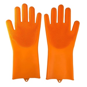 Gants de massage pour animaux de compagnie en silicone réutilisables et écologiques, brosse de toilettage pour nettoyer les poils de chiens et de chats, durable, imperméable, gant de <span class=keywords><strong>lavage</strong></span> - Product Image 3
