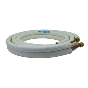 Pièces de réfrigération HVAC, tube en cuivre isolé, paire de serpentins 1/4 5/8 pour la connexion et les kits d'installation de la climatisation - Product Image 1