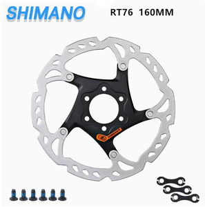 จานเบรค SHIMANO รุ่น <span class=keywords><strong>RT76</strong></span> RT56 RT86 RT54 สำหรับจักรยานเสือภูเขา จานเบรคไฮดรอลิก ขนาด 160 180 203 มม. แบบ 6 รู - Product Image 2