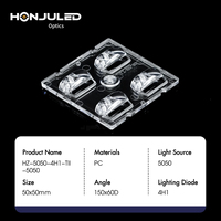 Lentille LED 4-en-1 certifiée HONJU pour éclairage urbain (PC IP65, garantie 3 ans) pour applications d'éclairage municipal