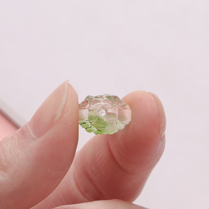 Transparent Rose Glass <b>Spacer</b> Beads Crystal Lampwork For Jewelry Making DIY Bracelets Phone Chains Beaded Accessories - Product Image 3