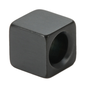 Beads DIY for Jewelry 8mm Stainless Steel Charm Black Cube <b>Spacer</b> Beads Custom Logo Name Diy Bracelet Metal Accessories - Product Image 2