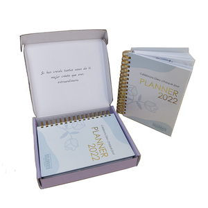 A5 diario personalizzato stampa pianificatore mensile di lusso pianificatore di cura personale Agenda Agenda con confezione regalo - Product Image 1