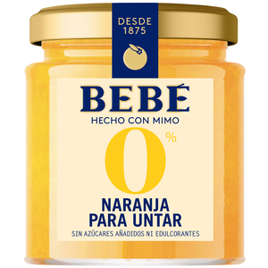 BEBE Orange à tartiner 0% Azcar 230G Sans Azcarés Ajoutés - Product Image 1