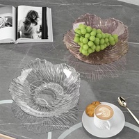 Plateau à fruits en plastique, plateau de service haut de gamme pour salon, table basse, ou plateau à bonbons et snacks pour réception.