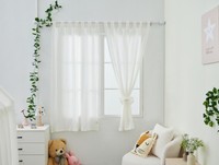 PLHAN Rideaux de lit personnalisés en mousseline 100 % coton à motif vintage pour enfants, 2 panneaux, écran occultant léger, draperies de lit, écharpe de lit