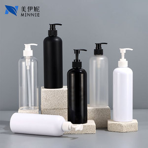 Minnie 500ml Plastic <b>Pump</b> <b>Bottles</b> Cylinder Shape Lotion <b>Pump</b> For Shower Gel Shampoo Body Lotion Travel Use - Product Image 2
