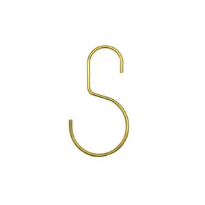 Benutzer definierte Creative Brass s Haken Schwarz Stahl S Kleiderbügel Haken Gold Farbe S Form Hänge haken - Product Image 4