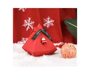 Benutzer definiertes Logo Luxus Weihnachts frucht verpackung Weihnachts karikatur Heiligabend Geschenk box Fabrik Geschenk box machen