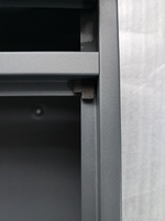 Boîte aux lettres en acier avec 2 fentes et étiquette nominative Boîte aux lettres élégante à clôture Design
