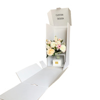 Boîte de transport de plantes en pot Vente chaude personnalisée Boîte cadeau d'expédition de grands bouquets de fleurs pour l'emballage de fleurs